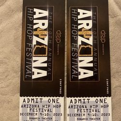 Tickets To The Hip Hop Festival