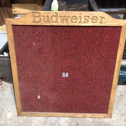 Budweiser bar room style dartboard holder