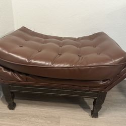 Faux Leather Bench Seat 