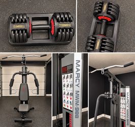 Marcy MWM-988 Home Gym and Adjustable Dumbbells