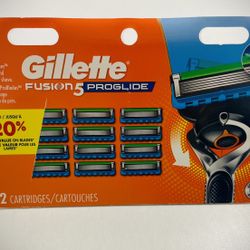 Gillette Fusion 5 proglide 12ct Cartridges