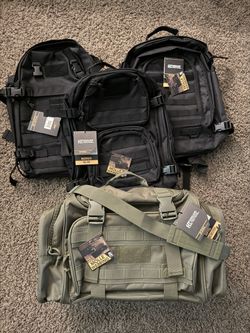 Highland tactical Backpacks And Duffel All New With Tags