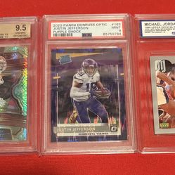Sports Cards- (3 Graded Cards)