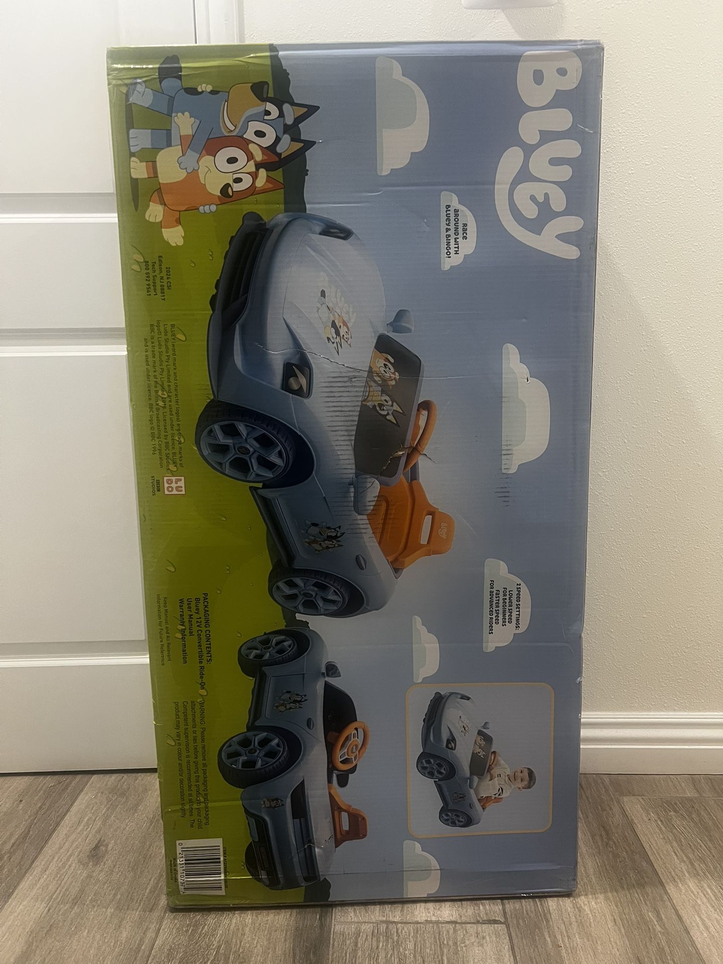 Bluey Convertible Car