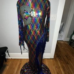 Rainbow sequin Gown/dress