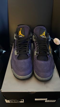 Air Jordan 4 Retro Lakers Imperial Purple