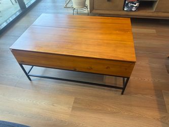 Lift-Top Coffee Table Wood and Metal
