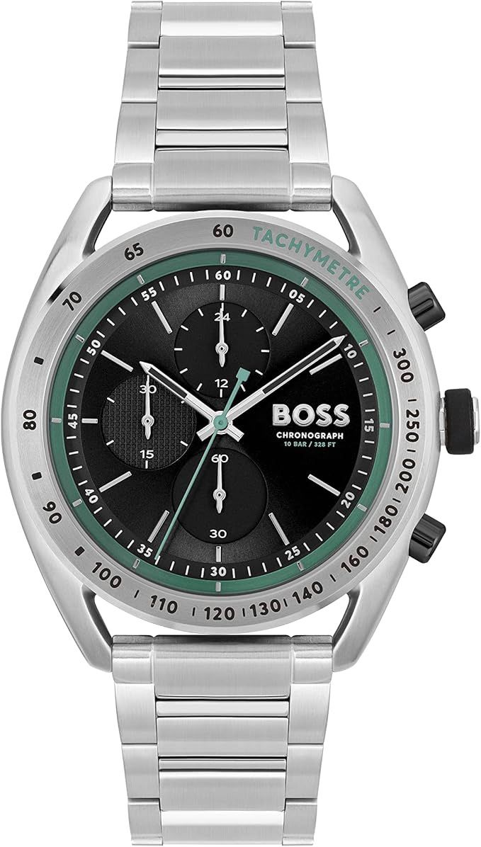 Hugo Boss Center Court Chronograph Stainless Steel Bracelet Watch 44mm 1514023