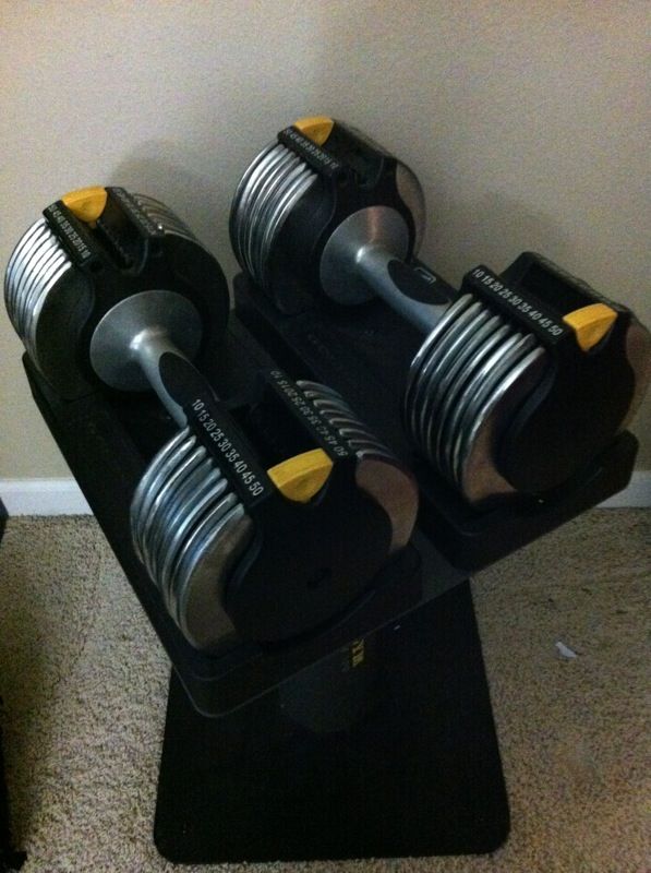 Gold's gym 10-50lbs adjustable dumbbells