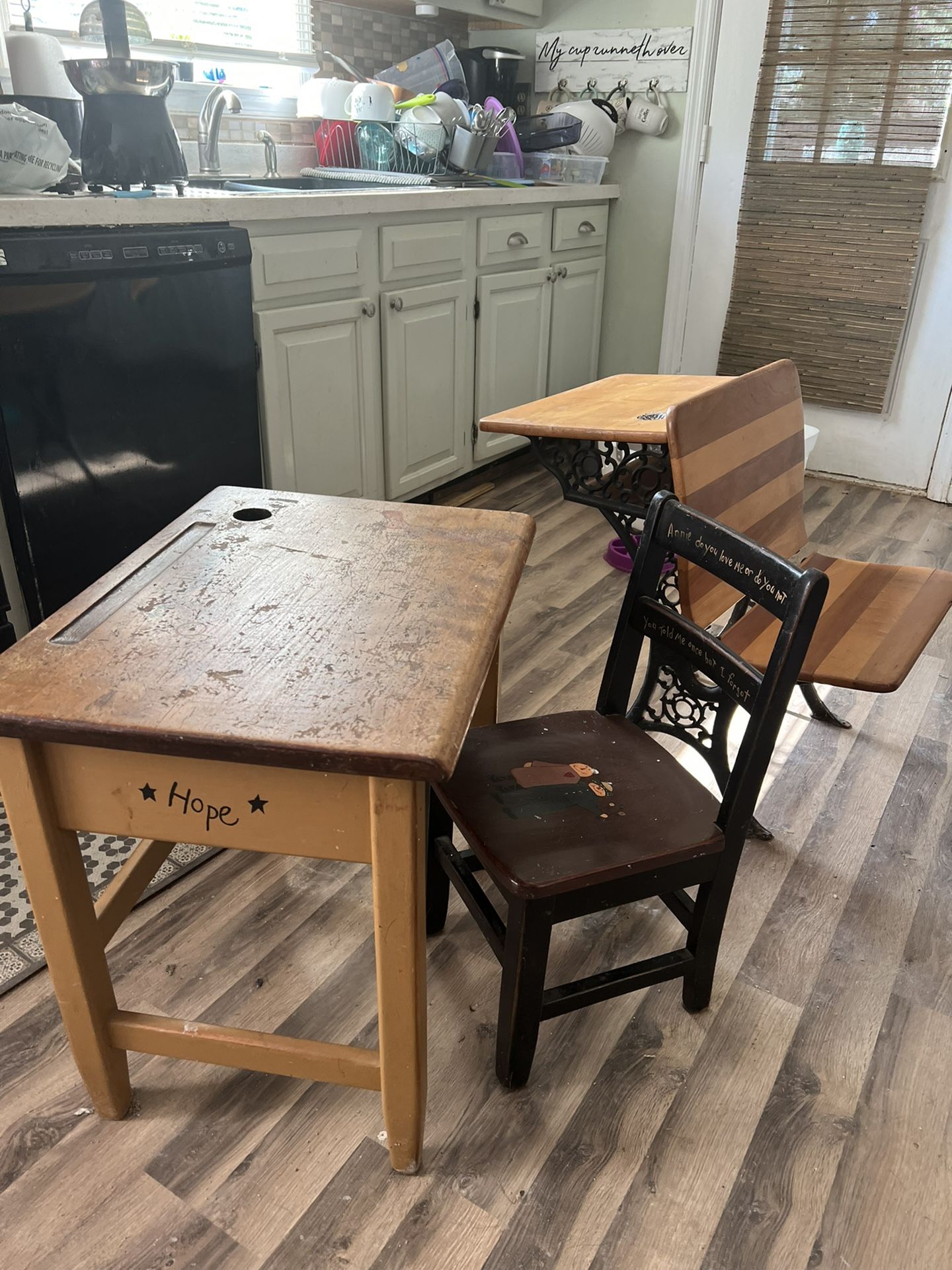Primitive Desk And Chair