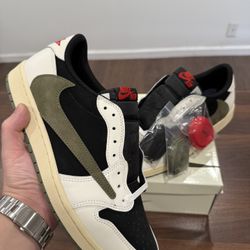 Nike Air Jordan 1 Low Travis Scott Olive Greens Size 7,7.5,8,8.5,9,9.5,10,10.5,11,12 
