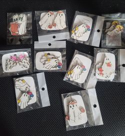 Halloween ghost earrings