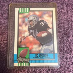 topps Bo Jackson ( Running Back. Raiders) #285 Football Card
