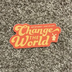 Dutch Bros “Change The World” Sticker