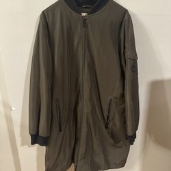 Michael Kors Men’s Green Coat Jacket Used But Like New