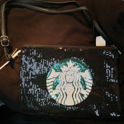 Logo Sequin Crossbody Bag/Purse