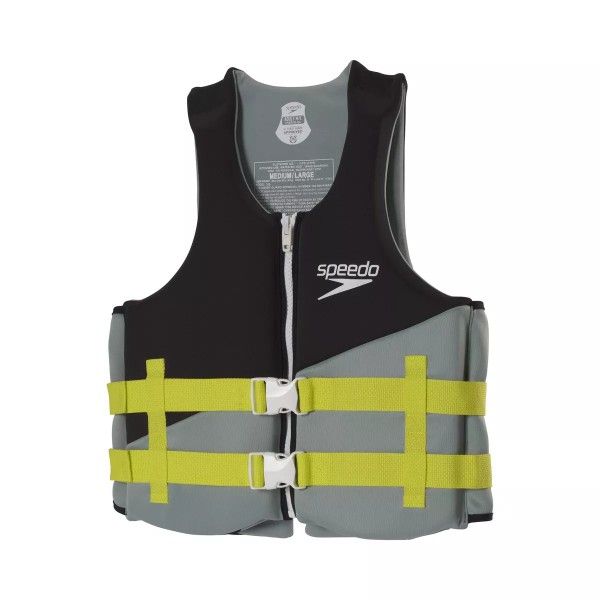 Speedo Adult Life Vest - Black/Lime XL/XXL
