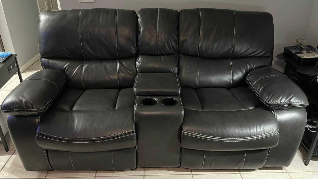 Dark Grey Sofa Set