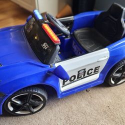 12v Ride On Police Car Mustang 