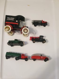 7 vintage toy car set