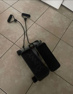 Sunny Health & Fitness Mini Stepper with Resistance Bands
