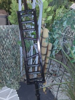 Black Cast Iron Garden Trellis Stake