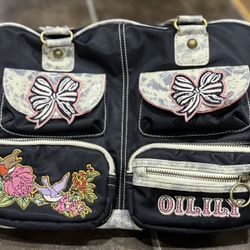 Vintage Oilily Diaper Bag ( Throwing In A Set Of  Clean And Dirty Laundry Bags)