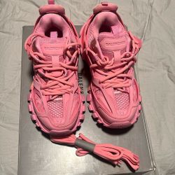 Pink Balenciaga Runner Sneakers
