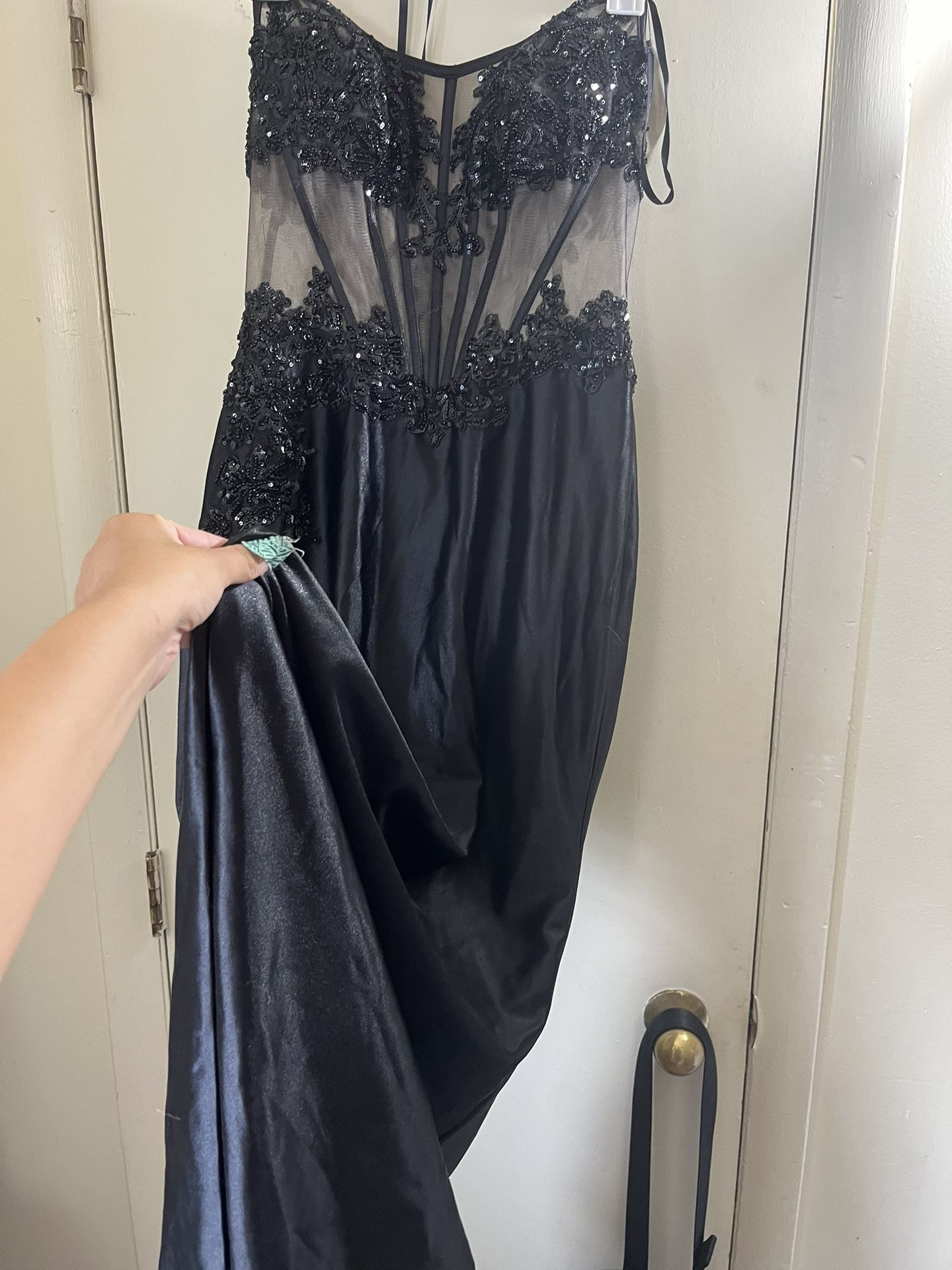 Prom Girl Black Corset Dress