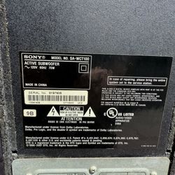 Sony Soundbar & Subwoofer
