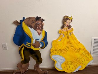 Beauty and the beast foam cutout