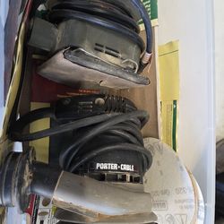 Two electric sanders