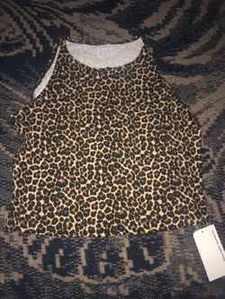 cheetah print crop top