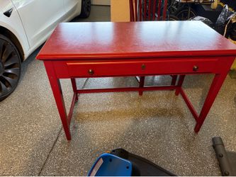 Red desk with Chair