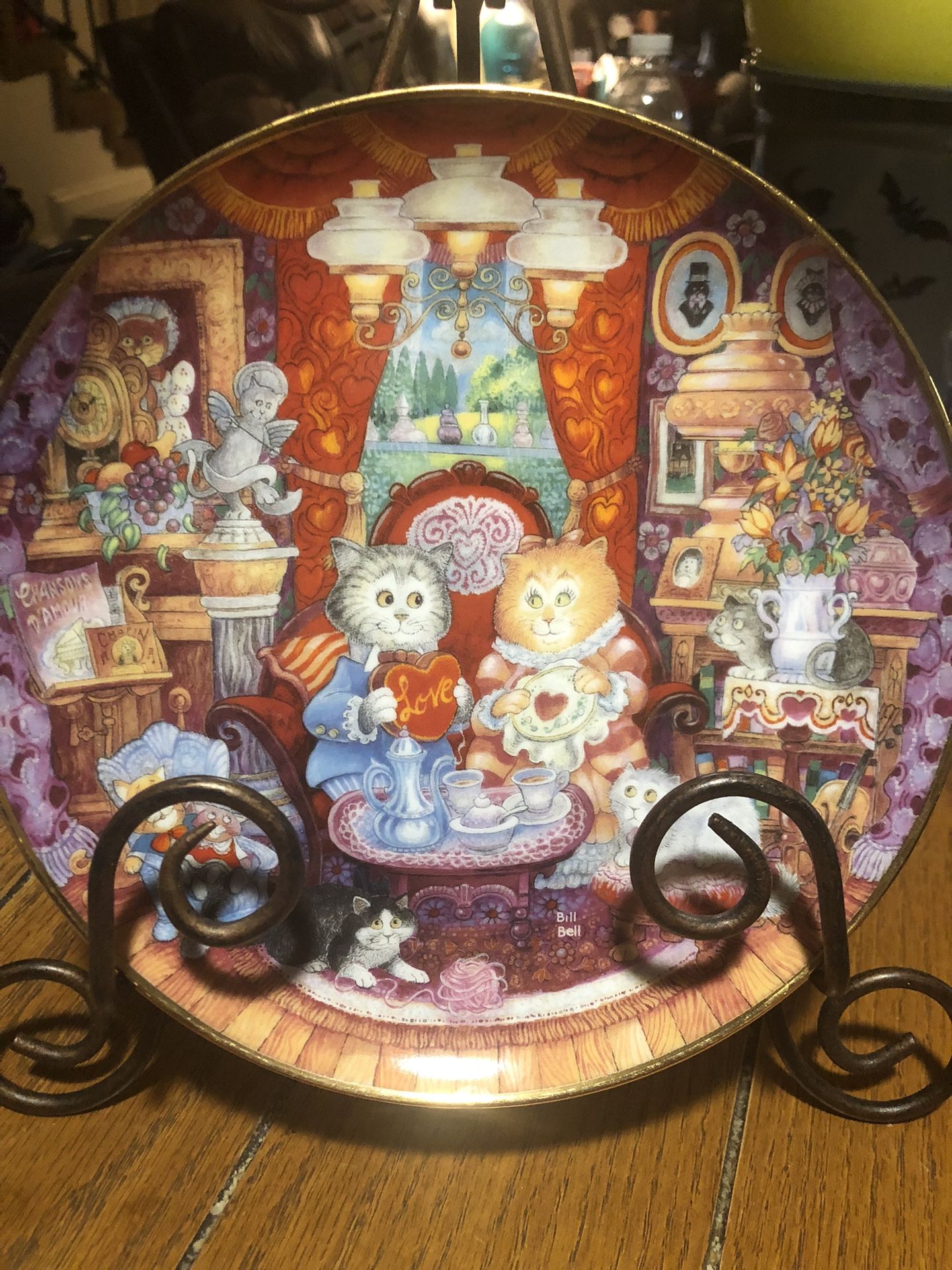 Whiskers Wuv Valentine Plate (8 inches)