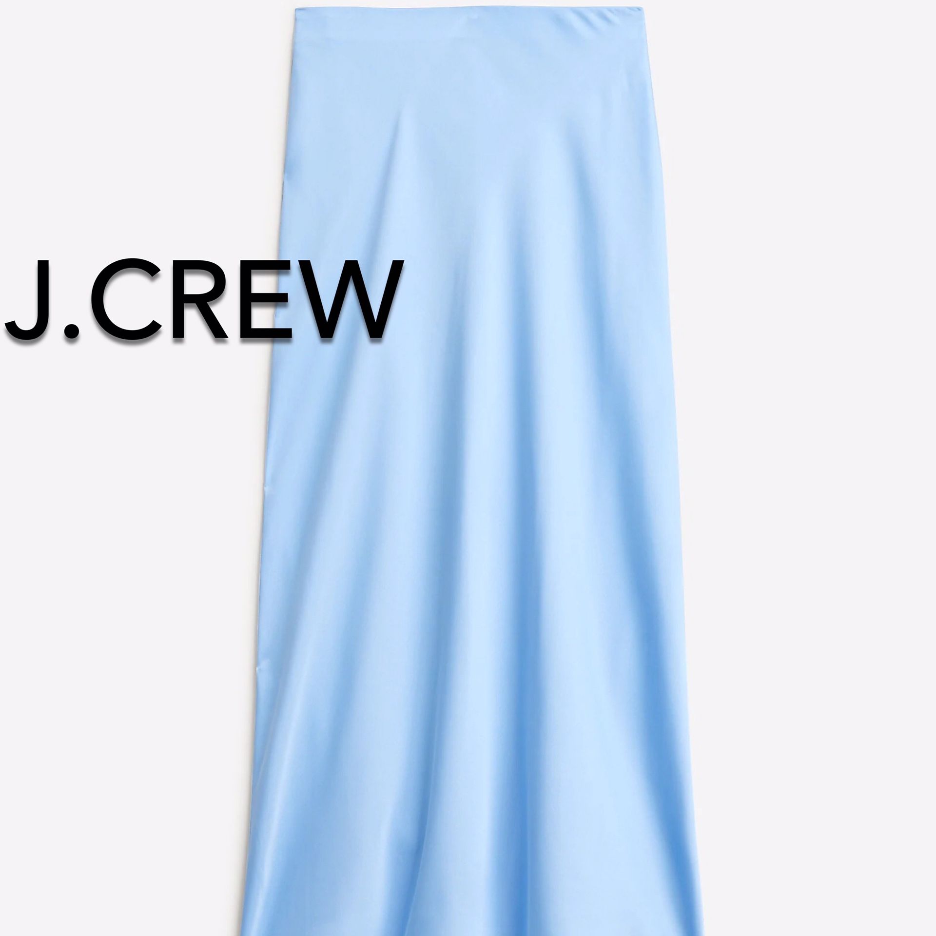 (NEW) (1 AVAILABLE) WOMEN’S J.CREW SKY BLUE GWYNETH SLIP SKIRT - SIZE: SMALL (MSRP: $89.50)