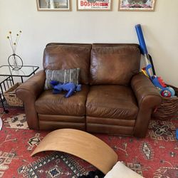 Brown leather Recliner 