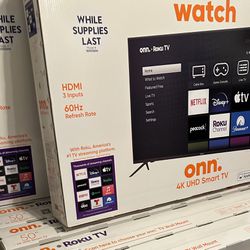 TV - 50” 4K UHD Smart TV w/Roku - Brand New Unopened 