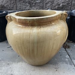 Big Glazed Ceramic Planter Pots. 17”D x 19”H. $80 Each