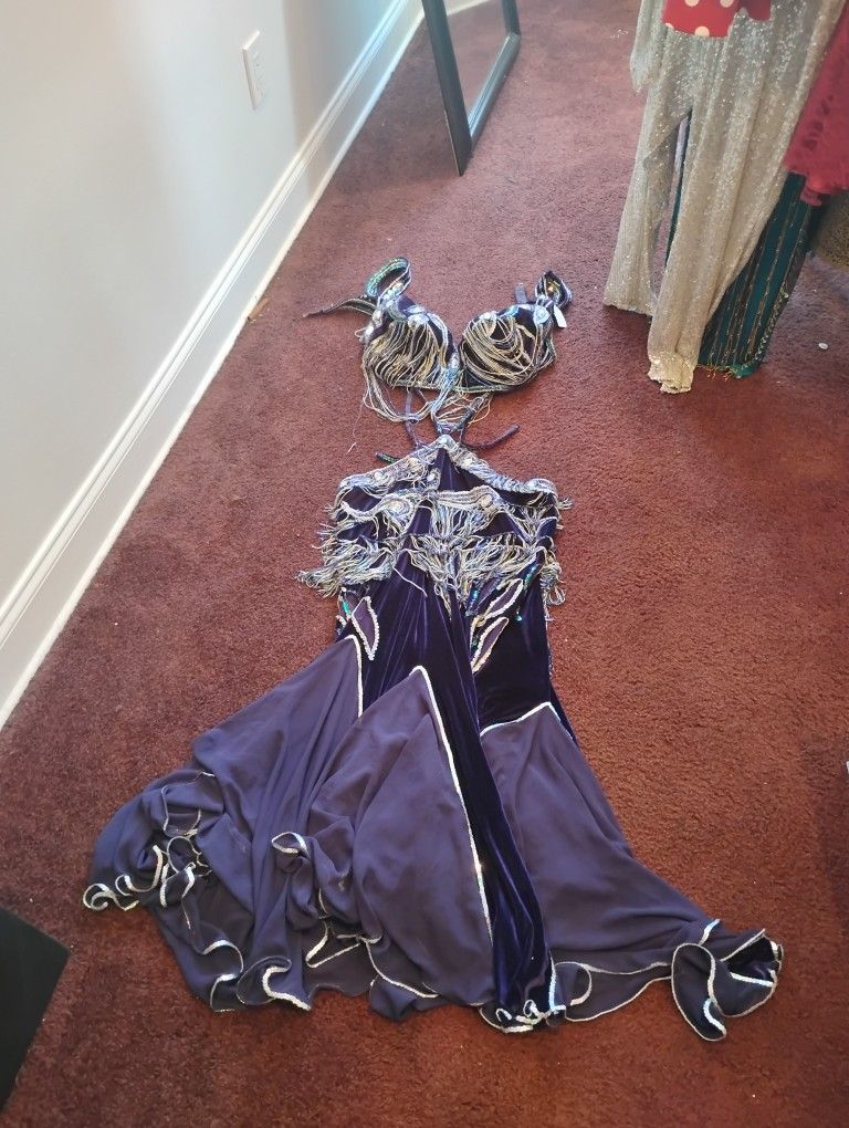 Purple Bella Belly Dance Dress