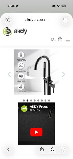 Matte Black Freestanding Tub Filler Faucet