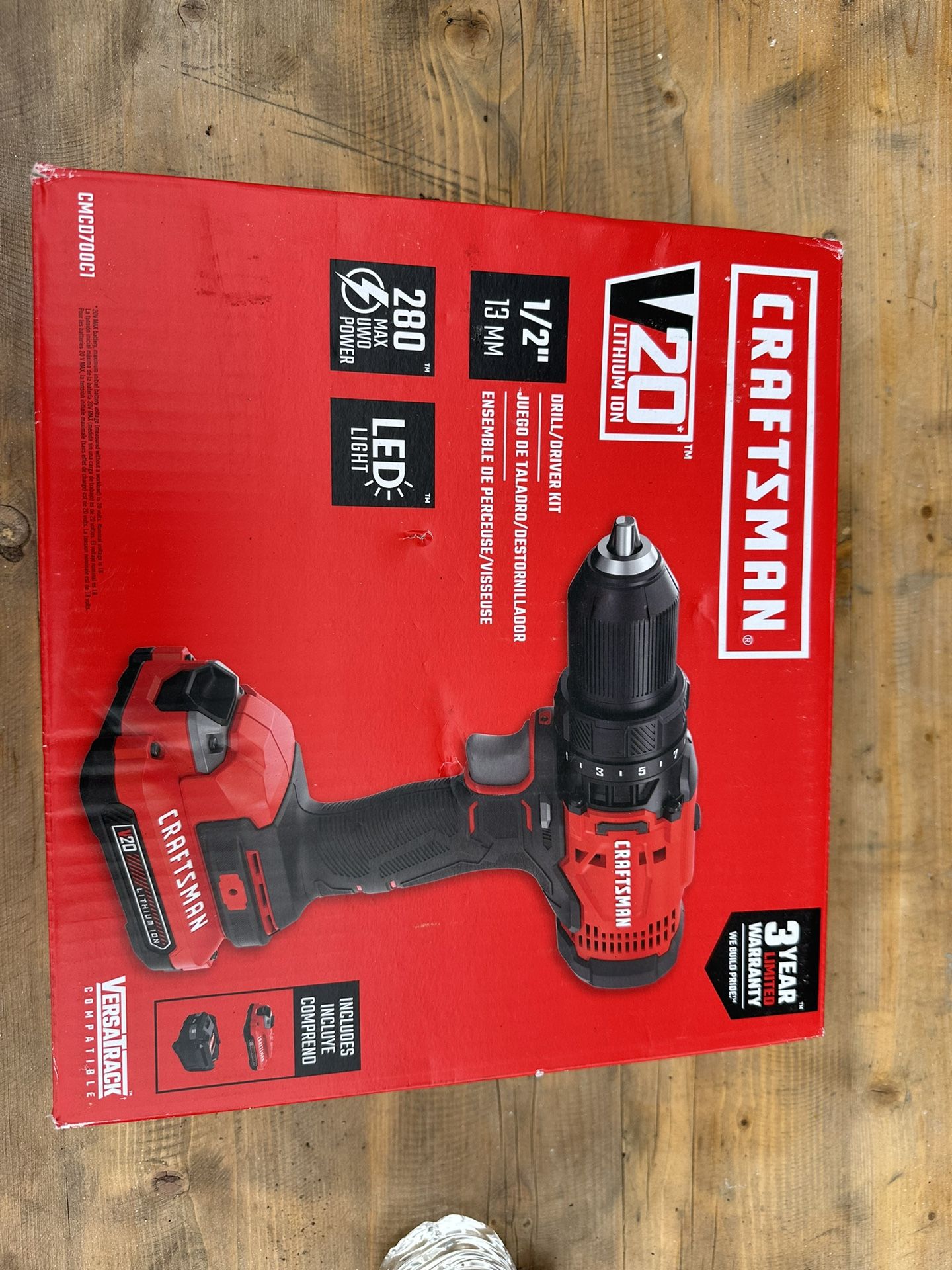 CRAFTSMAN V20 20-volt Max 1/2-in Cordless Drill(1 Li-ion Battery Included and Charger