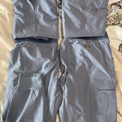 2 Sets - Scrubs Figs Periwinkle Color 
