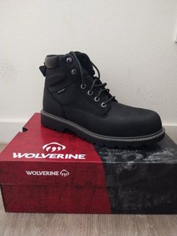Never been used Wolverine compact toe work boots