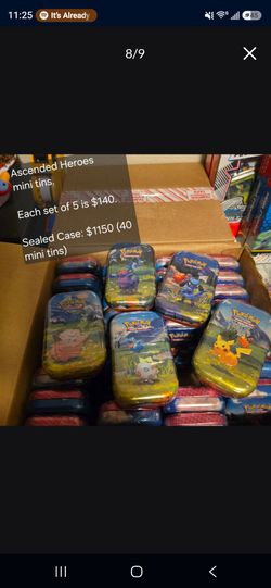 Last sealed case of Ascended Heroes mini tins!