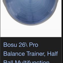 BOSU 26\" Pro Balance Trainer, Half Ball Multifunctional Home and Gym Workout Equipment
