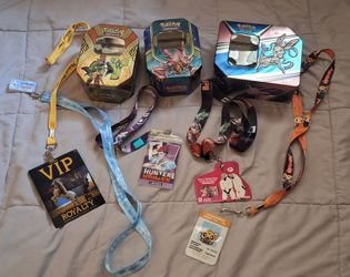 Pokemon Tins and Lynards