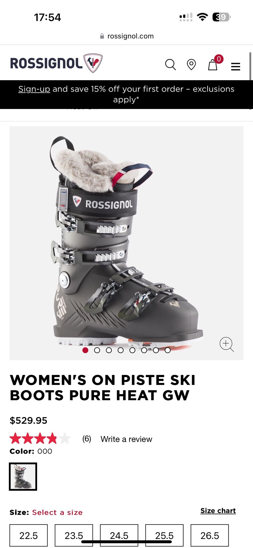 Women Rossignol pure Heat Gw Ski Boots