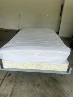 Free full bed with frame, box spring & mattress
