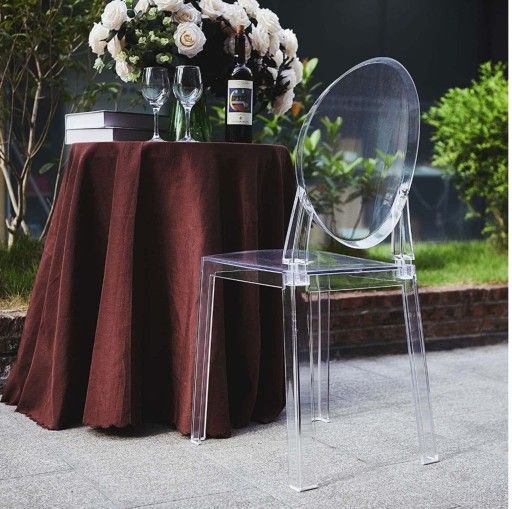 Clear, High Quality Transparent Banquet/Dining Acrylic Chair